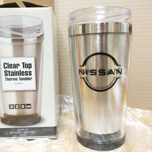 NISSAN 日産 ステンレス タンブラー カップ コップ グッズ コレクション ロゴ 非売品 ノベルティ car limited stainless cup collection ①