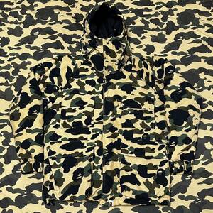 puffer down jacket BAPE ダウンジャケット エイプ A BATHING APE 1st camo yellow 迷彩