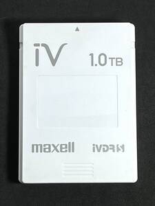 ★ 動作品 ★ 1TB ★　iVDR-S　カセットハードディスク　マクセル/maxell　ホワイト　1TB　HDD アイヴィ　動作品 M-VDRS IVDRS Wooo対応 ④