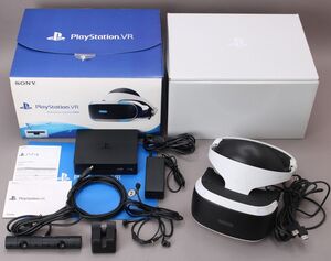 SONY ソニー PlayStation VR カメラ同梱版 CUH-ZVR2 通電確認済 本体 ヘッドセット プレイステーション ゲーム機 PS4 #100※A738/k.h