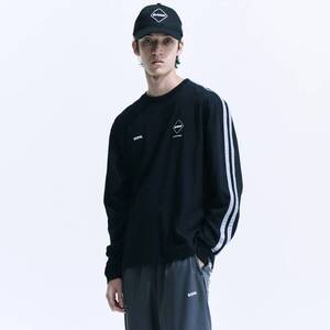 24AW新品XL銀F.C.Real Bristol長袖TシャツLINE TEAM L/S BAGGY TEEブリストルFCRBロンTカットソーF.C.R.BゲームシャツSOPHサッカーシャツ25