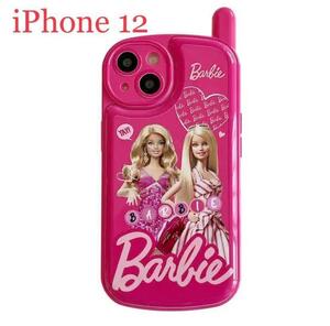a23★新品未使用★iPhone12 ケース カバー バービー かわいい ピンク アンテナ Barbie おしゃれ スマホ アクセサリー スマートフォン