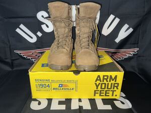 新品未使用タグ・箱付き　BELLEVILLE US NAVY CERT HW ST ASSAULT STEEL TOE BOOT 533ST 10W 28センチ　COYOTE