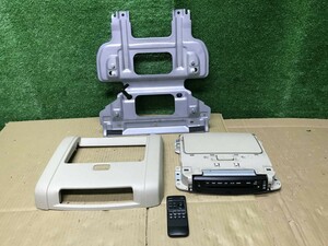 H19年　管0867　DBA-CV5W　デリカD5　純正　DVDプレーヤー付きフリップダウンモニター　8750A093YA　4点セット　