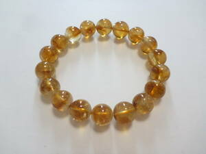 超美品 インペリアルトパーズ（Imperial Topaz）　円滑な人間関係　パワーストーン　メンズ　ブレスレット