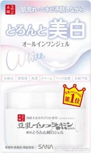 【医薬部外品】 なめらか本舗 とろんと濃ジェル 薬用美白 N 100g 豆乳イソフラボン 美白 オールインワン