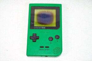 【質Banana】ジャンク品!! Nintendo/任天堂 MGB-001 GAMEBOY/ゲームボーイポケット　グリーン 部品取りに 現状品 ♪