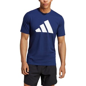 【新品特価!】adidasアディダス トレイン エッセンシャルズ FEELREADY ロゴ トレーニング半袖Tシャツ(ダークブルー)/サイズXL