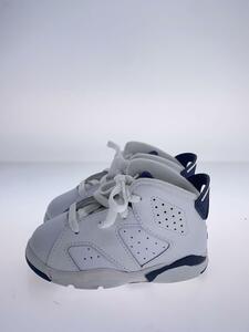 NIKE◆JORDAN 6 RETRO/キッズ靴/12cm/スニーカー/レザー/WHT/384667-141