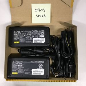 （0905SM13）送料無料/中古/FUJITSU 富士通 フジツウ/FMV-AC505(ADP-150NB F)/19V/7.89A/純正 ACアダプタ 2個セット