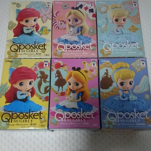 新品未開封 【Qposket SUGIRLY Disney Characters】 アリス -Alice- シンデレラ -Cinderella- アリエル -Ariel- 6個セット ディズニー