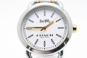 コーチ 石付き ラウンド コンビ クオーツ レディース 腕時計 COACH