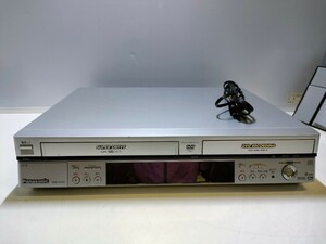 A412 パナソニック DVD/VHS レコーダー DMR-E70V 通電確認済み ジャンク （B-CAS付き)