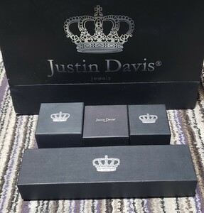 ☆Justin Davis☆良品☆リングケースセット2　即決☆ネックレスケースオマケ