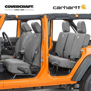 COVERCRAFT カバークラフト シートカバー/Carhartt GRAVEL 1st&2ndシートセット ジープ JK ラングラー アンリミテッド 4ドア カーハート