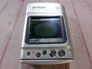 T【4の-92】【60サイズ】▲Victor ポータブルMDプレーヤー/ウォークマン XM-R2/ジャンク扱い/※傷 液晶劣化有