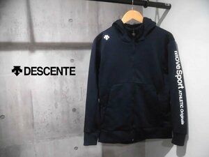 DESCENTE デサント Move Sport ムーブスポーツ ライトスムース フーデッドジャケット M/ジャージ パーカー/紺 ネイビー/メンズ/DMMUJF20