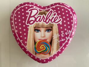 Barbie バービー 可愛い　ハート型缶　小物入れ