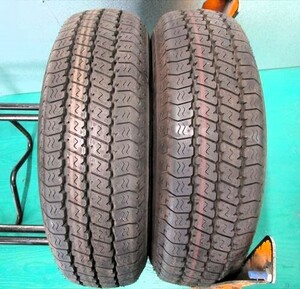 送料無料　185/75R15　ヨコハマ　VAN356　2018年　2022年　2本セット　イボ付き　バリ溝