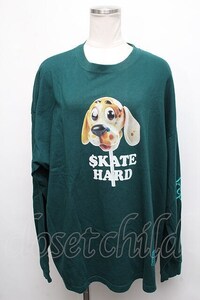 LAND by MILKBOY /EPTIC SKATE HARD L.S.TEE グリーン S-24-09-03-042-MB-TS-AS-ZT186