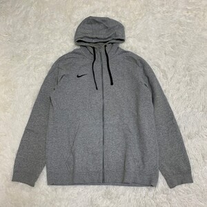 NIKE ナイキ パーカー　フード　長袖　カジュアル　グレー　サイズL　スウェット