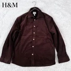 H&M ブラウン コーデュロイシャツ サイズS