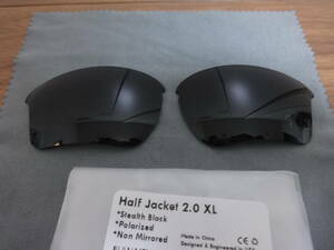 ★処分価格！★オークリー ハーフジャケット2.0 XL 用 カスタム偏光レンズ BLACK Color Polarized 新品 Oakley Half Jacket 2.0 XL