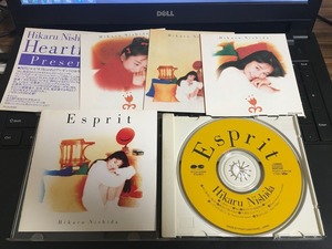 CD 西田ひかる エスプリ esprit １９９１年 カード付き 洗浄済み 中古