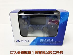 【1円】美品 PS4 純正 ワイヤレスコントローラー DUALSHOCK4 ミッドナイト・ブルー SONY Playstation4 動作確認済 E06-331rm/F3