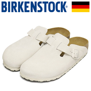 BIRKENSTOCK (ビルケンシュトック) 1024740 BOSTON ボストン スエードレザーサンダル ANTIQUE WHITE ナロー幅 BI349 38-約24.5cm