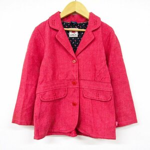 オシュコシュ テーラードジャケット アウター キッズ 女の子用 120サイズ ピンク OSHKOSH