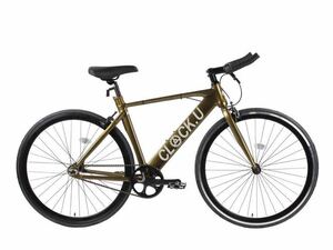 新品★ 自転車 ピストバイク 700C Bull second 【ブルセコンド】 520mm ゴールド シングルギア ブルーホーン vianova　7部組箱