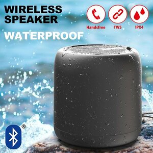 Bluetooth 5.0 スピーカー ワイヤレス IPX4 防水 iphone android pc 充電 Type-C アウトドア キャンプ 7987391 ブラック 新品 1円 スタート