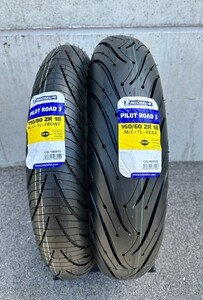 新品 2022年製 ミシュラン パイロットロード3 110/80ZR18 160/60ZR18 前後セット MICHELIN Pilot Road3 送料込 38,000円 (130210) BMW