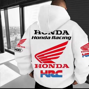 HONDA ユニセックスパーカー 長袖プルオーバー ホンダプリント S〜4XL