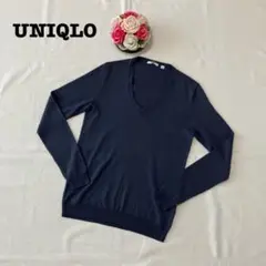 UNIQLO ユニクロ　 レディース　長袖ニット　Mサイズ　ウール　ブルー　青