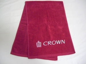 新品 未使用★クラウン crown★トヨタ純正 純正品 タオル★非売品 ノベルティ★マルーン内装 赤内装★ms125 gs121 旧車★180系 200系 210系