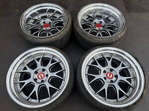 AIMGAIN エイムゲイン AMG-G2M GIIM ホイール 20×10J +5 20×10.5J -25 PCD 114.3　4本セット 中古品