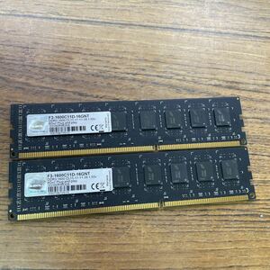 DDR3-1600 8GB×2枚組　G.Skill F3-1600C11D-16GNT