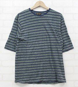 3T7078■クリックポスト対応■ユニオンガーメント 7分袖ボーダーTシャツ UNION GARMENT