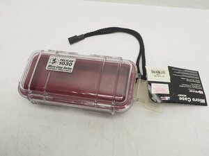 新品 PELICAN 1030 CASE ペリカンケース マイクロケース カラー:CL/RD 外寸:19.1 x 9.8 x 6.2cm [1030] ケース用品 [3FU-57112]