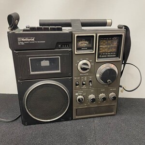 P612-O55-669 National ナショナル 6BAND ラジオカセットレコーダー RQ-585 ラジカセ 昭和家電 アンティーク 通電ok ⑥