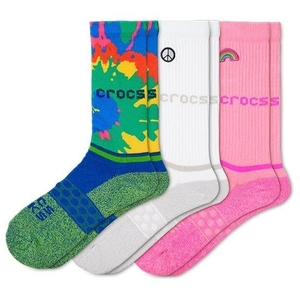 サイズ22～24.5cm★3足セット★クロックス　ソックス　CROCS SOCKS★レディース大人サイズS★207862-6SK-S★正規品★3087 スポーツソックス