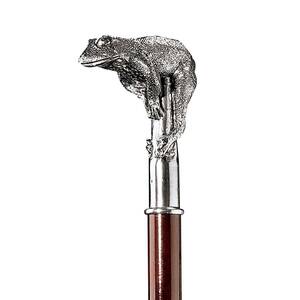 カエルの杖 お洒落な装飾洋風ハンドルファッションデザインスティックイタリアステッキ飾り杖デザイン個性的杖置物彫刻アニマル動物雑貨