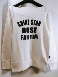 未使用タグ付き ローズファンファン ROSE FAN FAN トレーナー M