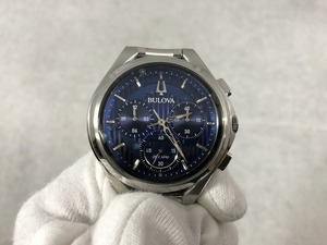 ブローバ BULOVA カーブクロノグラフ シルバー 96A302