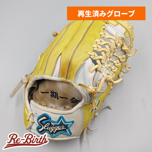 【クリーニング済み 】 スラッガー 軟式グローブ / 内野手用 型付け済み (slugger グラブ)[KA399]