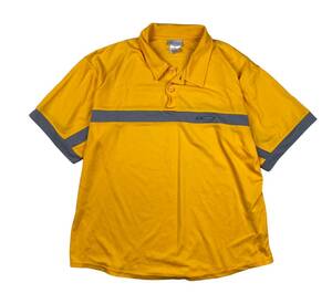E/ 90s Reebok リーボック 半袖 ポロシャツ スポーツ ウエア 薄いオレンジ SIZE:XL レトロ 古着