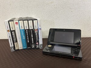 A3　Nintendo　ニンテンドー　3DS　CTR-001　ブラックカラー　マリオ、ファイナルファンタジー 等 ソフト付き　ゲーム機　通電確認済み