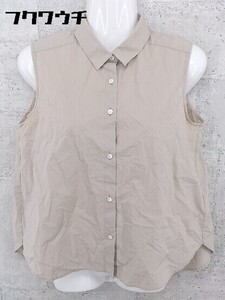 ◇ Demi-Luxe BEAMS デミルクス ビームス ノースリーブ ブラウス サイズ38 ブラウン レディース